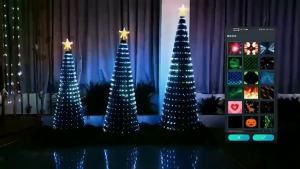 Smart Christmas Tree Lights400 LEDs Christmas String Lights with Remote Control 20 Lines Fairy Lights for Xmas Tree Decor