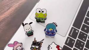 Bandai | 4/6pcs Cute Cartoon Enamel Pins Set Kawaii Anime Cat Penguin Frog Dog Metal Brooches Decorative Lapel Badges for Backpack