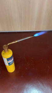 Newest Brazing Hand Torch Single Heavy Duty Gas Burner Mapp Welding Torch Flame Brazing