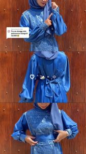 Dress Kondangan Brukat Adinda Size MLXLXXL / Baju Gamis Lebaran Wanita Terbaru 2025 / Gamis Pesta Mewah Elegan / Dress Bridesmaid Armany Silk