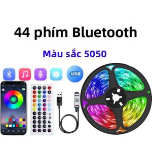 Đèn LED Dải RGB Có Điều Khiển Bằng Ứng Dụng Thay Đổi Màu Sắc SMD5050 5V Điều Khiển Từ Xa Bluetooth 24 Phím Để Trang Trí Phòng Chiếu Sáng TV