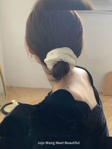 French Style Satin Hair Ties Womens Hair Accessories White Hair Bands Elegant Hair Bands Fresh out Original Design New Fashion