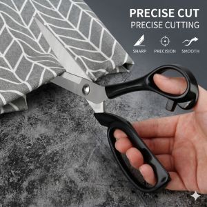 XMSJ | 8/10inch Professional Tailor Scissors Sharp Stainless Steel Fabric Cutting Shears Heavy Duty Dressmaking Clothing DIY Craft Tool