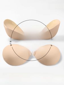 External Expansion Type Breast Pads Thickened 6cm to Make Small Chest Look Bigger Seamless Bridal Gown Strapless Bra Lotion