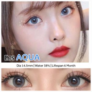 Softlens Eos Luna Natural AQUA Dia.14.5mm Normal & Minus ( -0.50 s/d -8.00 ) Bisa Beda Minus Soflens