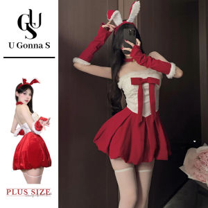 U Gonna S Giáng Sinh Quần Áo Ngủ Cho váy nữ Màu Đỏ Không Tay nâng Đồ Lót Quần Áo Ngủ Thời Trang 2025 Mới Thiết Kế Đàn Hồi Đảng Món Quà Giáng Sinh