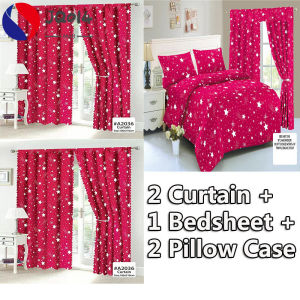 Free Shipping: 5-in-1 Poly Cotton Bed Sheets & Curtains