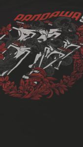 KANIGARA - Kaos Pandawa 5 wayang jawa / kaos javanese culture / WAYANG KULIT KATUN COMBED HITAM