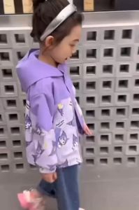 Controllable Light Girls Kuromi Childrens Clothing Korean Version Jacket Elementary Students