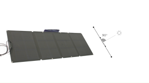 EcoFlow 110W Portable Solar Panel for Power Station Foldable Solar Charger with Adjustable Kickstand Waterproof IP67 for Outdoor Camping RV home System