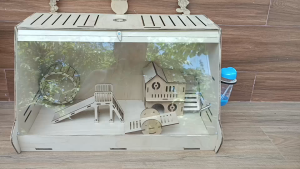 Lồng hamter bằng gỗ cửa meca trong Lồng nuôi Hamster vẹt gà rutin bò sát rùa chim cút lùn… nhiều kích cỡ