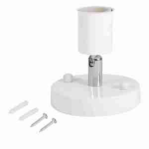 E27 Light Bulb Socket Modern Retro Ceiling Lamp Wall-Mounted Lamp Socket Convenient/Durable Can Be 180° Rotation Adsorption
