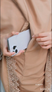 ALBESTH Kerudung Bergo Hijab Instan FOIL Premium Bersaku Mewah TWO TONE