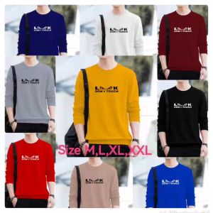 Diskon Spesial Sweater Keren Crewneck Elegan Kaos Pria Trendy Sweatshirt Kasual Sweter Cowok Look