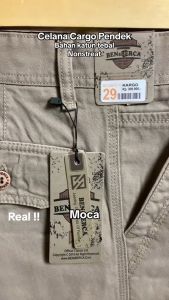 Celana Cargo Pendek Bahan Katun Canvas Tebal Non Stretch Premium Quality