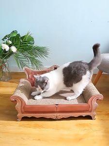 THPET ขนาดใหญ่ขึ้น ที่ฝนเล็บแมวกระดาษลูกฟูกแบบโซฟา BIG SIZE ที่ข่วนเล็บแมวที่ลับเล็บแมว