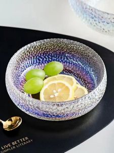 Bát Thủy Tinh Nhật Bản Đựng Trái Cây Bát Salad Bát Đựng Đồ Ăn Nhẹ Bát Đựng Kẹo Bát Tròn Hình Học Bát Đựng Trái Cây Sang Trọng Cho Phòng Khách