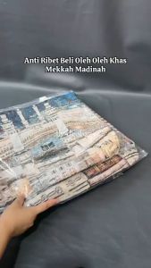 READY TAS MEKKAH MADINAH / OLEH OLEH HAJI UMRAH / TAS MAKKAH KANVAS PREMIUM / TOTE BAG BESAR TFW 00275