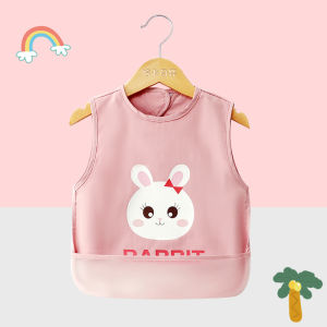 Baby Eating Bib Water and Dirt Resistant Disposable Childrens Gown Mens and Womens Baby Food Childrens Sleeveless Summer Apron