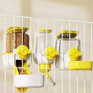 Candy-Colored Large-Capacity Hanging Cage Water Dispenser for Pet Dog Cage Hanging Kettle Automatic Drinking Water Feeder