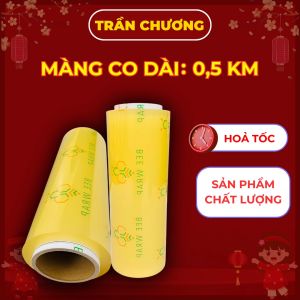 Màng bọc thực phẩm PE - Giữ thực phẩm tươi ngon hỗ trợ ủ tê xăm hiệu quả | Size 30cmx 500m
