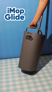 Familia iMop Glide | Flat Microfiber Mop with Bucket for Floor