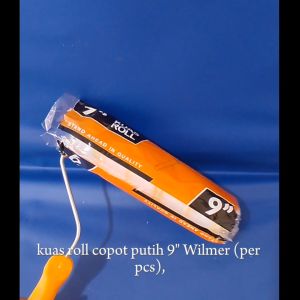 KUAS ROL CAT TUSUK BESAR PUTIH 9\\\" WILMER PER PCS varian bulu