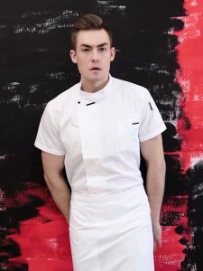 Chef Uniform for Men&Women Japanese Uniform Short Sleeve Catering Uniform Hotel Kitchen Chef Jacket Waiter Uniform for Men