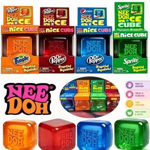 Schylling Nee Doh Nice Cube Soda Color Needoh Soft Squish Toy Stress Relief Surprise Gift With Color Box