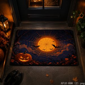 VIKAMA Halloween Entryway Mat Soft Non Slip Indoor Outdoor Festive Floor Decor Home