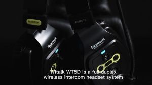 Saramonic WiTalk WT5S 1.9 GHz Wireless Intercom System with Hard Case [2 - 9 Headsets] Single / Dual