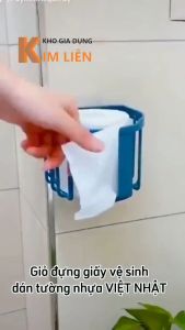 Giỏ đựng giấy vệ sinh dán tường nhựa VIỆT NHẬT - Đựng đồ phòng tắm - Chính hãng 3380