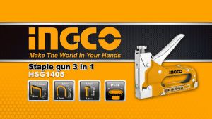 Kìm bấm ghim 3 trong 1 INGCO HSG1405 có kèm sẵn đinh ghim chính hãng