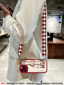  17 Phone Case Womens New Style Wrist Strap Lanyard Shoulder Strap Creative Chinese Style Protection Shell for 15/16ProMax