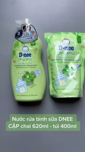 Nước rửa bình sữa Dnee Organic Túi 550ml Chai 600ml Thái Lan
