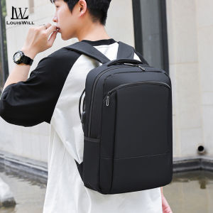 LouisWill Bag Men Laptop Backpack Travel Backpack Business Bag College Backpack USB Charging Casual Shoulder Bag Anti Theft Back Pack School Bag Camping Bag