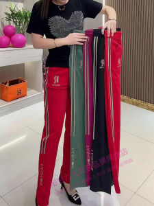 Elastic Quick Dry Milk Silk Casual Pants Womens High Waist Slimming Versatile Skinny Leisure Trousers Summer New Fashion