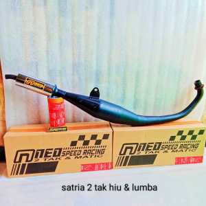 Knalpot satria 2 tak Lumba dan Hiu Model Standar Racing Tameng AHM Suara Garing Kemrincing