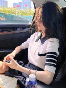 Bộ Đồ Hai Mảnh Phong Cách Anh Quốc Mùa Hè Mới Có Áo Polo Và Chân Váy Xếp Ly Đa Năng Thời Trang Thường Ngày Cotton