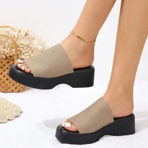 IELGY new Plus Size Leopard print Wedge Womens Platform Casual Sandals are comfortable and stylish