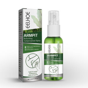 Eelhoe รักแร้สเปรย์ระงับเหงื่อสดชื่นกลิ่นตัวสเปรย์ระงับกลิ่นกายเหงื่อกำจัดกลิ่นใต้วงแขนที่ยั่งยืนกำจัดกลิ่นเหงื่อที่เท้ากำจัดกลิ่นเหม็นเหงื่อใต้วงแขนบาล์มลดอุปกรณ์กลิ่นเหงื่อผู้ชายผู้หญิง (30มล.)