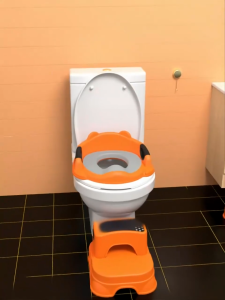 Childrens toilet training toilet seat with handle male & female toilet seat childrens toilet seat