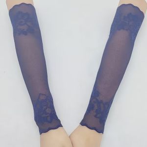 Black Lace Sleeve Covers Womens Scar Concealing Tattoo Arm Covers Sunscreen UV Protection Wrist Guards Elbow Arm Protectors
