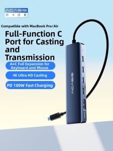 ACASIS | Hub Đa Năng Tương Thích Type C sang USB3.2 và HDMI