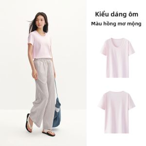 Semir | Áo Thun Cổ U Tay Ngắn Nhanh Khô Chống Khuẩn Màu Sơmi