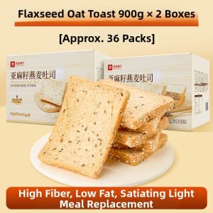BESTORE | Flaxseed Oatmeal Whole Wheat Low Fat Filling Healthy Breakfast Snack Toast