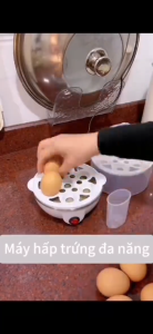 Nồi hấp 1 lớp đa năng nồi hấp trứng 1 tầng máy hấp trứng 1 tầng nồi luộc trứng bằng điện hấp mini đa chức năng máy luộc trứng hấp thức ăn
