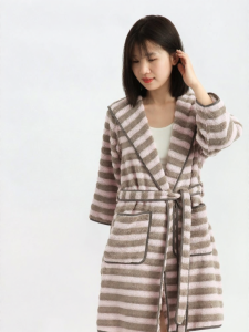 King Shore | Absorbent Soft Cotton Bathrobe with Hood