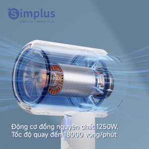 [New Arrival] Simplus Máy Sấy Tóc Có Thể Gấp Gọn Ion Âm Bảo Vệ Tóc 3 Mức Sấy Màu Macaron CFJH008- Bảo hành 1 năm 1 đổi 1