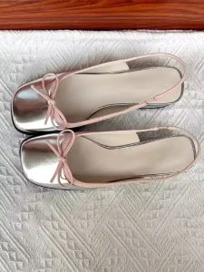 Phụ Nữ 3Cm cao gót Bạc Dép Non-Slip Mary Jane Bơm